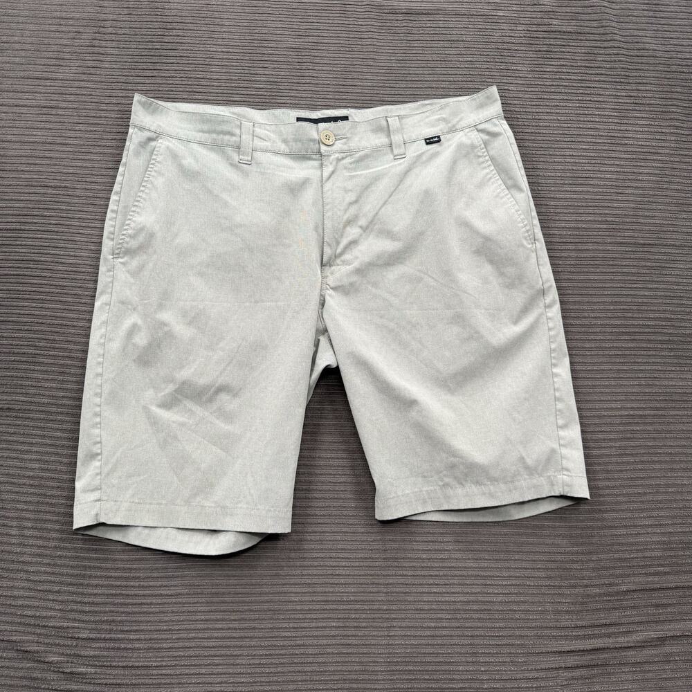 Travis Mathew Shorts Men 36 Brown Flat Front‎ Performance Golf Golfing Stretch.